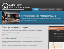 Tablet Screenshot of pappkft.com